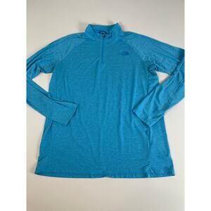 The North Face Sunriser 1/4 Zip Light Blue Pullover Men’s L Lightweight Top